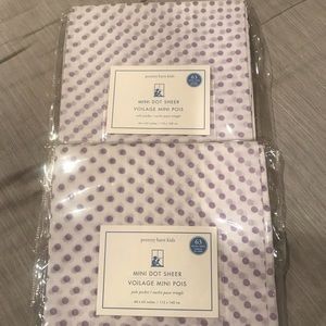Pottery Barn Kids mini dot sheer